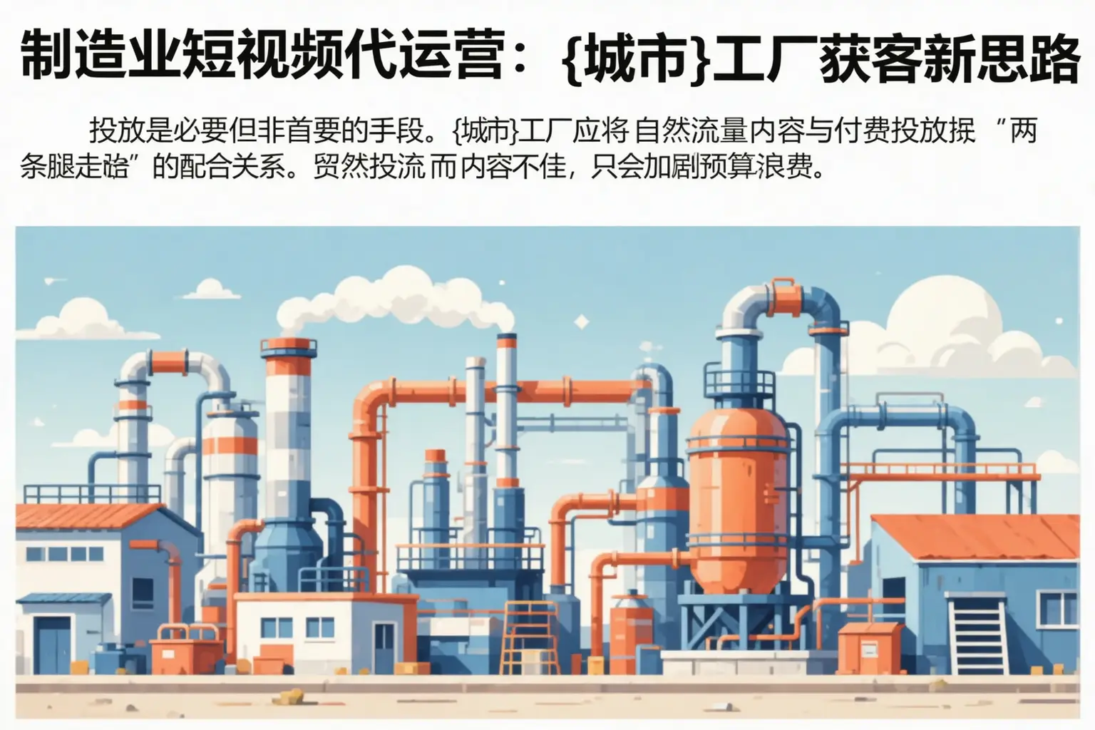 制造业短视频代运营:莘县工厂获客新思路